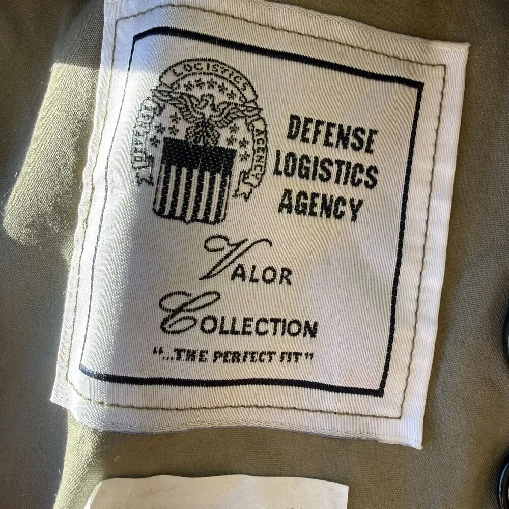 Vintage Defense Logistics Agency Valor Collection All Weather Trench Coat 40S US